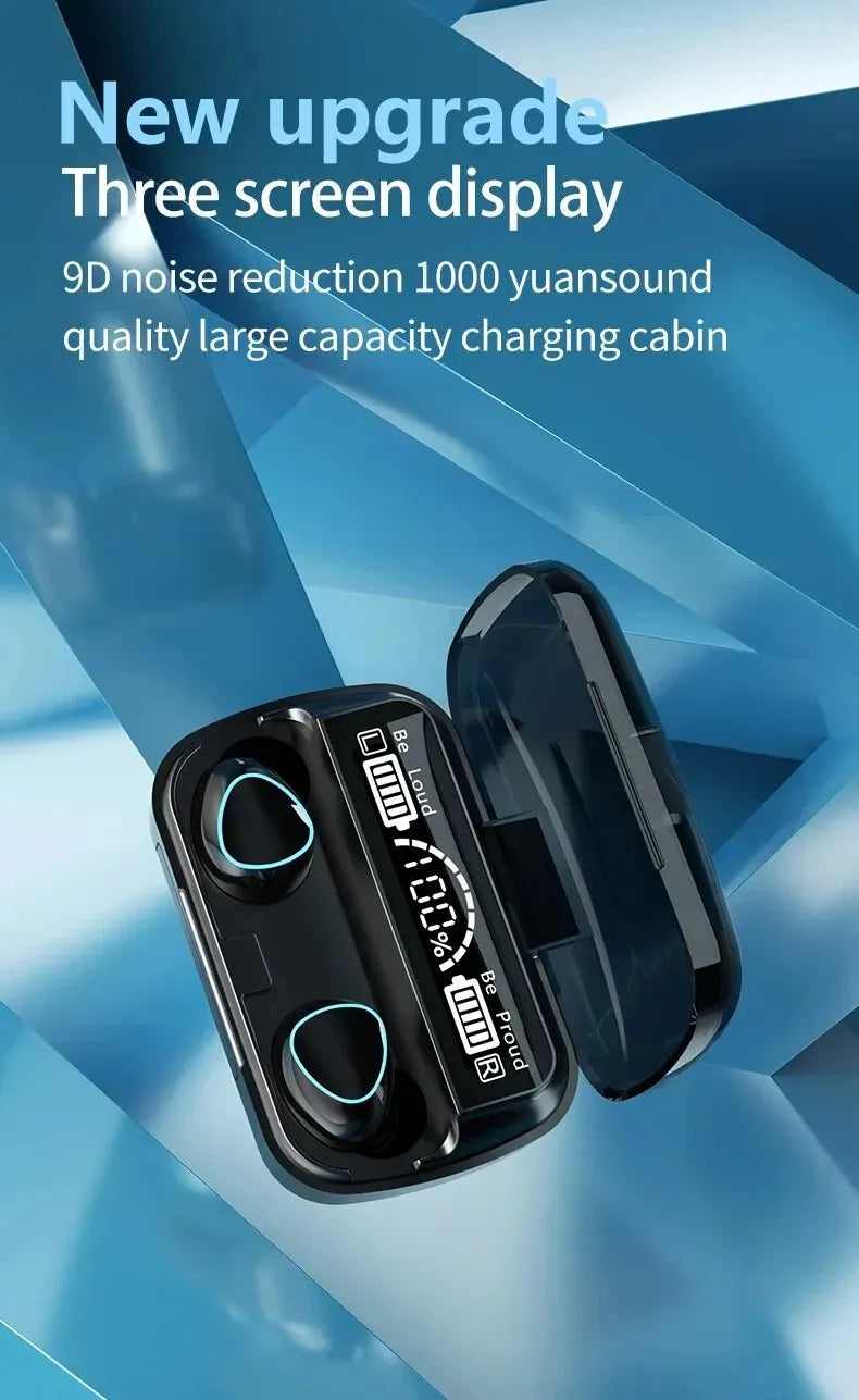 New M10 Earbuds TWS Bluetooth Headphones 3500mAh Charging Box Wireless Earphones With Microphone 9D Air buds Stereo Sports Waterproof Ear buds Headset