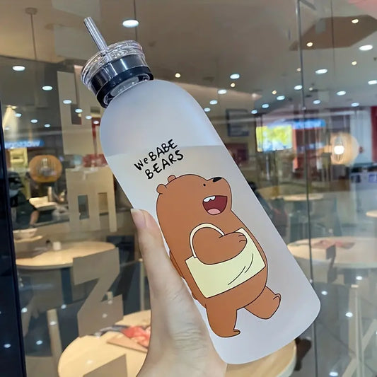 500ml Plastic Transparent Water Bottle BPA Free Portable Outdoor Sports Cup