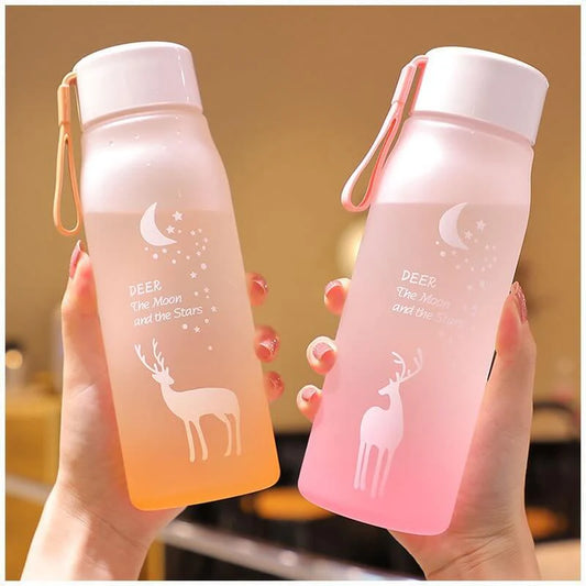 Deer Series Frosted Water Cup Bottle