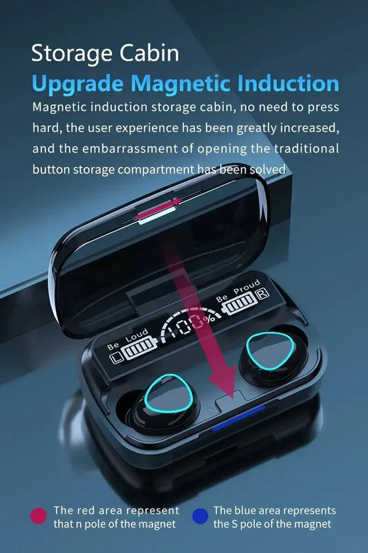 New M10 Earbuds TWS Bluetooth Headphones 3500mAh Charging Box Wireless Earphones With Microphone 9D Air buds Stereo Sports Waterproof Ear buds Headset