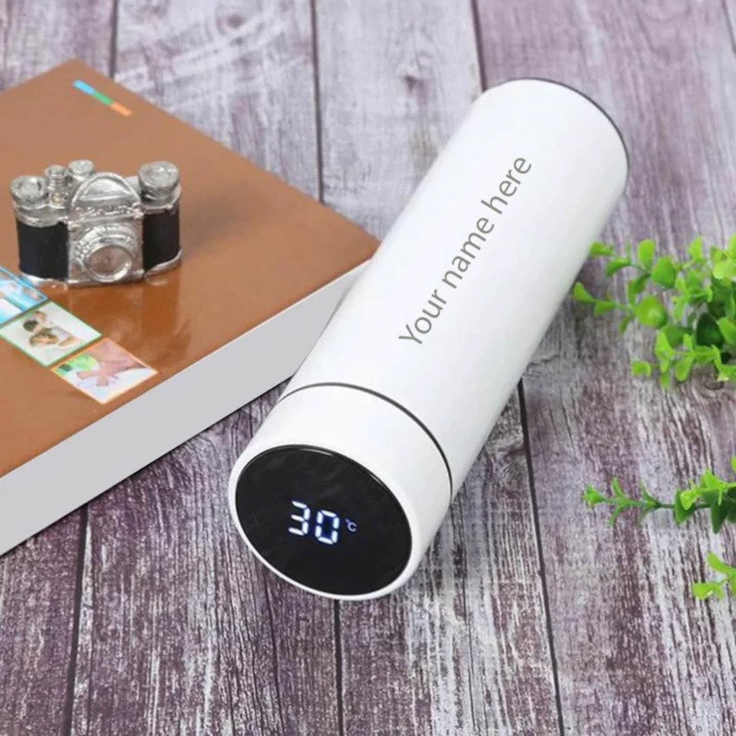 Vacuum Flask With Temperature Display, 304 Stainless Steel Insulated Water Bottle